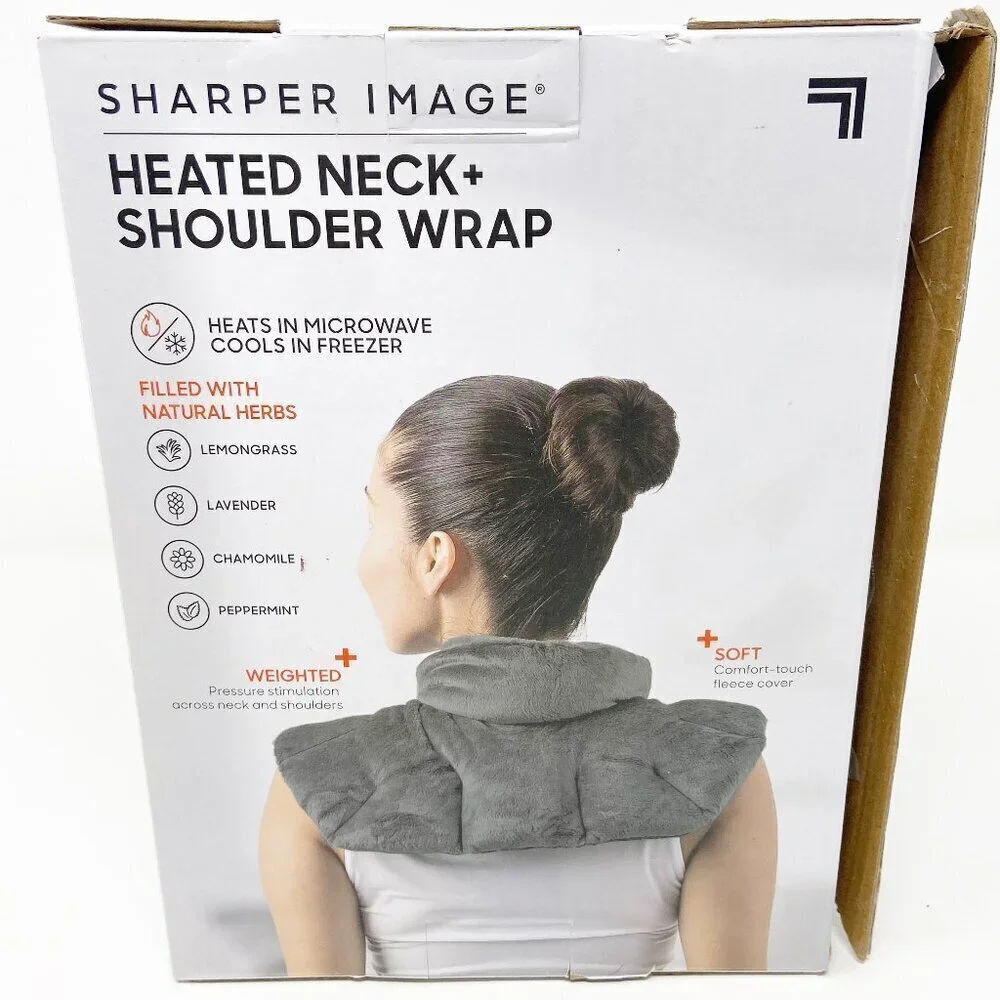 SHARPER IMAGE | Heated Neck + Shoulder Wrap - Picture 2 of 10